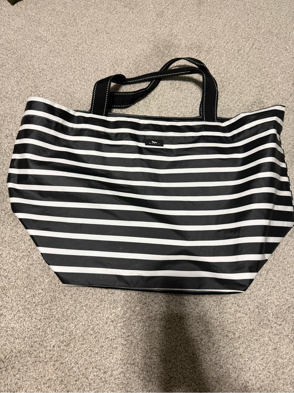 Black & White Striped Tote Bag SCOUT